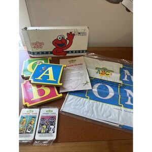2002 Sesame Street Workshop Readers Digest ABC Alphabet Numbers Cards Puzzle Mat